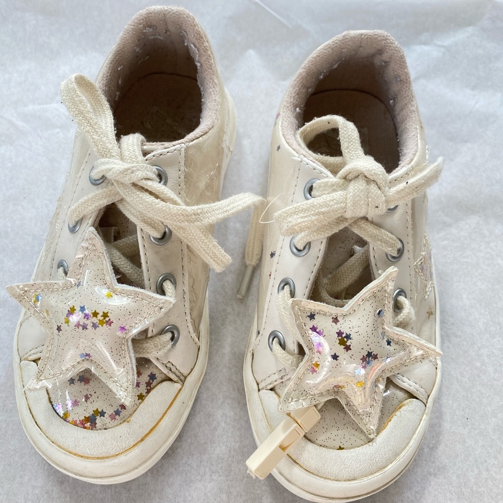 Zara girl glittery vinyl shoes